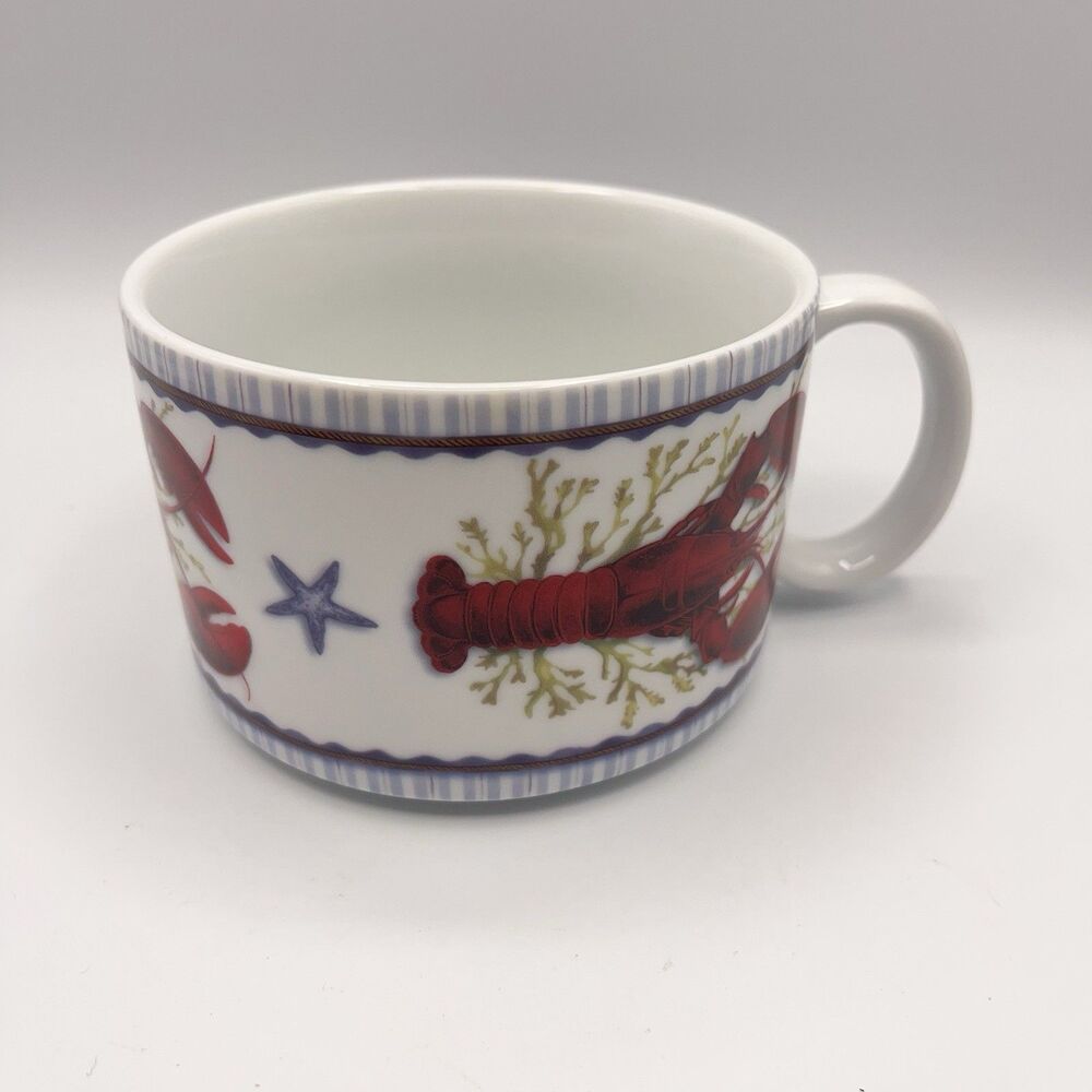 CAPE SHORE Chowder Lobster Bisque Seafood Stew Mug By Suzanne Nicoll
